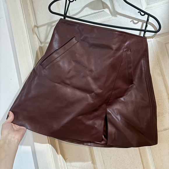 Mini skirt Wine colour - Picture 2 of 5